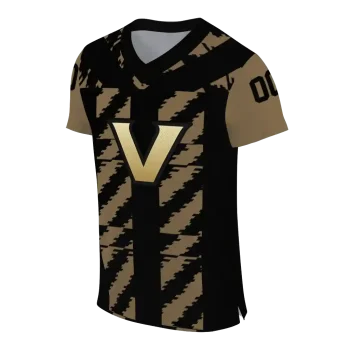 custom vanderbilt commodores stripe block black jersey fashion forward