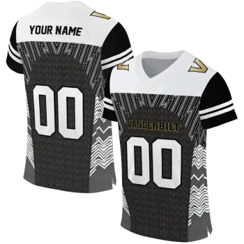 custom vanderbilt commodores tire arrows black white jersey best selling