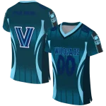 custom villanova wildcats dynamic dots light blue jersey best selling