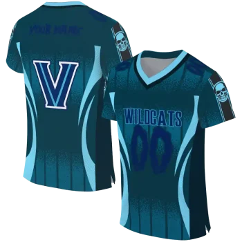 custom villanova wildcats dynamic dots light blue jersey best selling