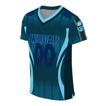 custom villanova wildcats dynamic dots light blue jersey fashion forward