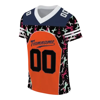 custom virginia cavaliers brushstroke xs orange black jersey fashion forward