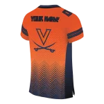 custom virginia cavaliers halftone sweep orange black jersey best selling