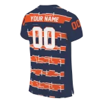 custom virginia cavaliers layered grids blue jersey best selling
