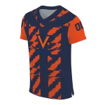 custom virginia cavaliers stripe block blue jersey best selling