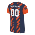 custom virginia cavaliers stripe block blue jersey best selling