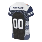 custom virginia cavaliers tire arrows blue black white jersey best selling