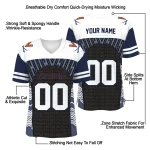 custom virginia cavaliers tire arrows blue black white jersey best selling