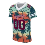 custom virginia tech hokies horizon palm sunset jersey best selling