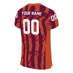 custom virginia tech hokies stripe splatter maroon jersey best selling