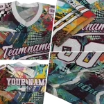 custom virginia tech hokies tribal face jersey best selling