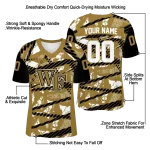 custom wake forest demon deacons camo shatter gold jersey best selling