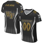 custom wake forest demon deacons dynamic dots black jersey best selling