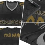 custom wake forest demon deacons dynamic dots black jersey best selling
