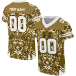 custom wake forest demon deacons mirrored pattern gold jersey best selling