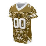 custom wake forest demon deacons mirrored pattern gold jersey best selling