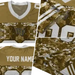 custom wake forest demon deacons mirrored pattern gold jersey best selling