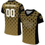 custom wake forest demon deacons stacked rectangle gold jersey best selling