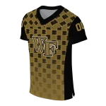 custom wake forest demon deacons stacked rectangle gold jersey best selling