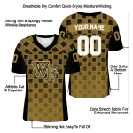 custom wake forest demon deacons stacked rectangle gold jersey best selling