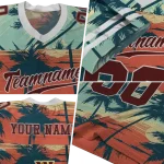 custom washington commanders horizon palm sunset jersey best selling