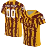 custom washington commanders stripe splatter burgundy jersey best selling