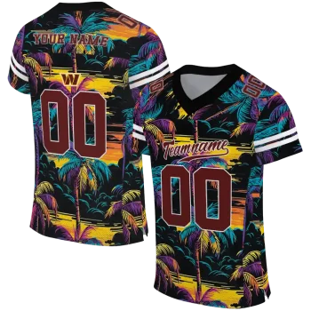 custom washington commanders sundown palm jersey best selling