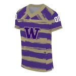 custom washington huskies art stripe purple jersey best selling