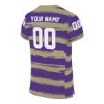 custom washington huskies art stripe purple jersey best selling