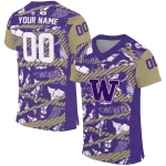 custom washington huskies camo shatter purple jersey best selling