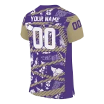 custom washington huskies camo shatter purple jersey best selling