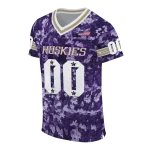 custom washington huskies camouflage abstract purple jersey best selling
