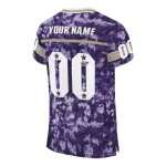 custom washington huskies camouflage abstract purple jersey best selling