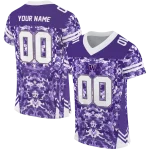 custom washington huskies mirrored pattern purple jersey best selling