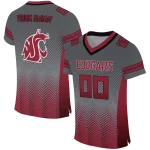 custom washington state cougars halftone sweep grey black jersey best selling