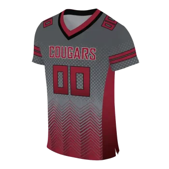 custom washington state cougars halftone sweep grey black jersey fashion forward