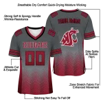 custom washington state cougars halftone sweep grey black jersey best selling