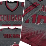 custom washington state cougars halftone sweep grey black jersey best selling