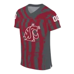 custom washington state cougars stripe splatter crimson jersey best selling