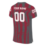 custom washington state cougars stripe splatter crimson jersey best selling
