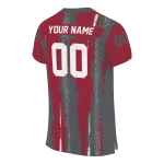 custom washington state cougars striped texture crimson jersey best selling