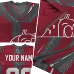 custom washington state cougars striped texture crimson jersey best selling