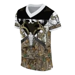 custom west virginia mountaineers antler skull camouflage hunting jersey best selling