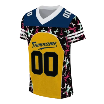 custom west virginia mountaineers brushstroke xs gold black jersey fashion forward
