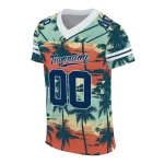 custom west virginia mountaineers horizon palm sunset jersey best selling