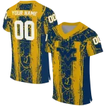 custom west virginia mountaineers rugged stripes blue jersey best selling