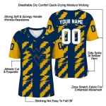 custom west virginia mountaineers stripe block blue jersey best selling