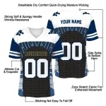custom west virginia mountaineers tire arrows blue black white jersey best selling
