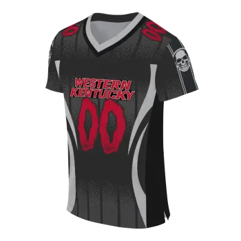 custom western kentucky hilltoppers dynamic dots black jersey fashion forward