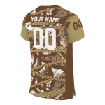 custom western michigan broncos camo shatter brown jersey best selling